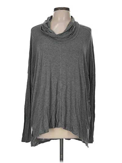 Pre-owned Bordeaux Long Sleeve Turtleneck In Gray