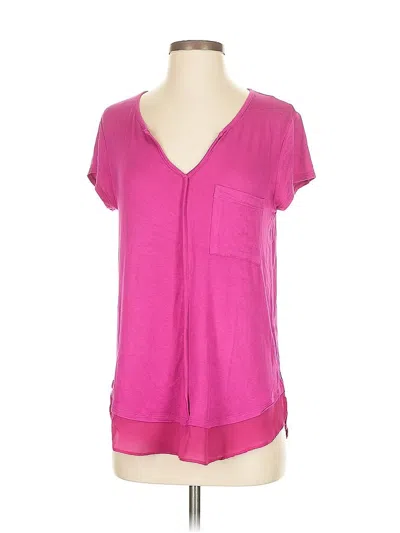 Pre-owned Bordeaux Short Sleeve T-shirt In Pink