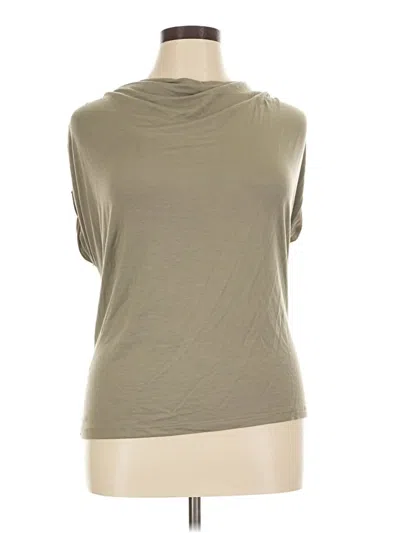 Pre-owned Bordeaux Short Sleeve Turtleneck In Tan
