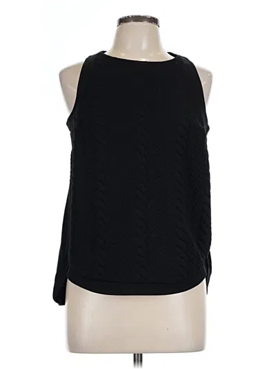 Pre-owned Bordeaux Sleeveless Blouse In Black