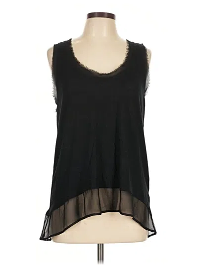 Pre-owned Bordeaux Sleeveless Blouse In Black