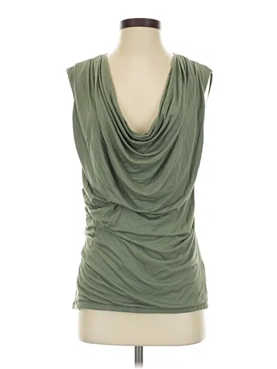 Pre-owned Bordeaux Sleeveless Blouse In Green