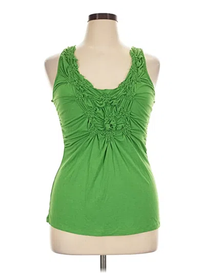 Pre-owned Bordeaux Sleeveless Blouse In Green