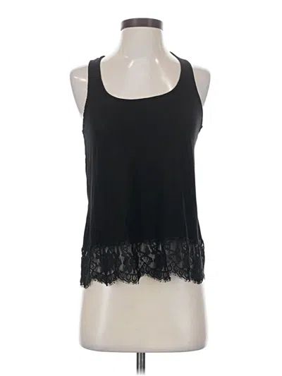 Pre-owned Bordeaux Sleeveless Top Black Halter Neckline Tops