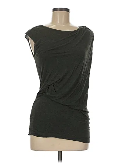 Pre-owned Bordeaux Sleeveless Top Gray Cowl Neck Tops