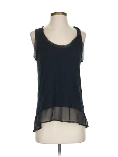 Pre-owned Bordeaux Tank Top Black Strapless Neckline Tops
