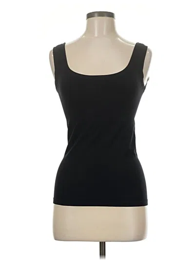 Pre-owned Bordeaux Tank Top Black Strapless Neckline Tops