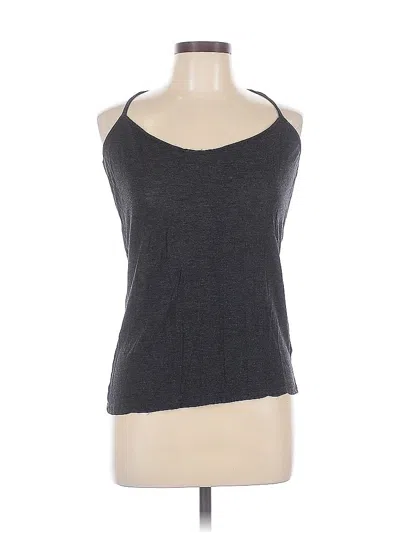 Pre-owned Bordeaux Tank Top Gray Halter Neckline Tops