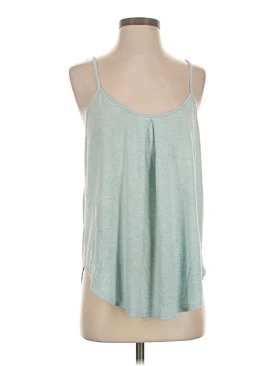 Pre-owned Bordeaux Tank Top Green Halter Neckline Tops