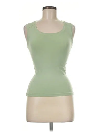 Pre-owned Bordeaux Tank Top Green Strapless Neckline Tops