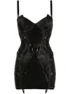 Bordelle Angela Adjustable Bondage Dress In Black