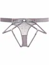 Bordelle Kea Open-back Briefs In Purple