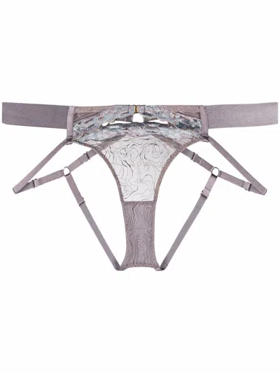 Bordelle Kea Open-back Briefs In Purple