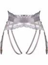 Bordelle Lace-detail Thong In Purple