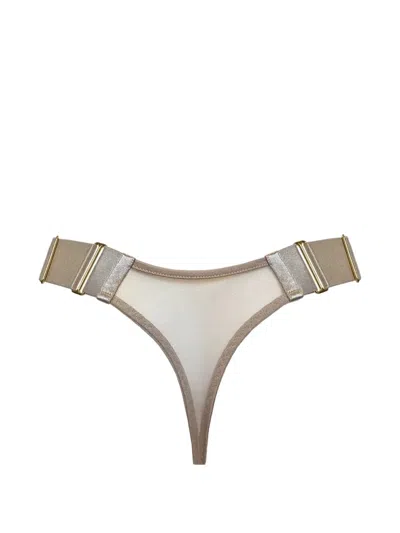 Bordelle Layered Mesh Thongs In Multi
