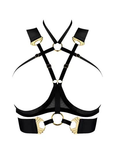 Bordelle Melusina Ouvert Ring Bra In Black