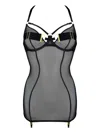 Bordelle Nara Mesh Dress In Black