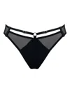 Bordelle Nara Mesh-panelled Briefs In Black