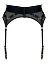 Bordelle Nara Mesh Suspender Belt In Black