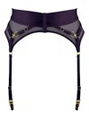 Bordelle Nara Ring Suspender Belt In Purple