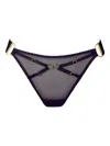 Bordelle Nara Strap Thong In Purple