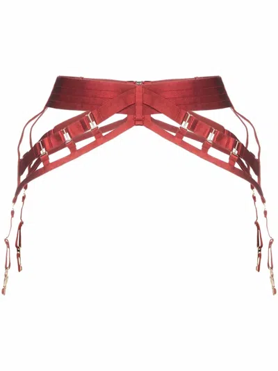 Bordelle Panel Suspender In Red