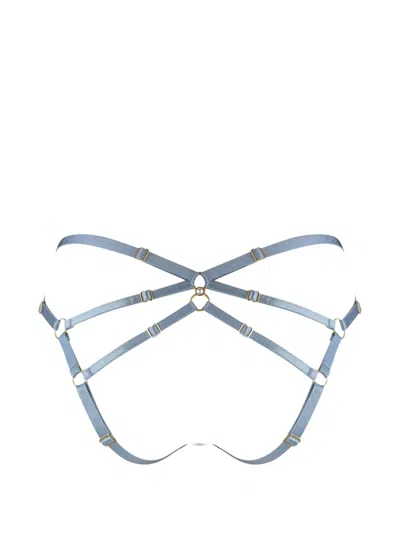 Bordelle Pearl Open-back Briefs In Gray