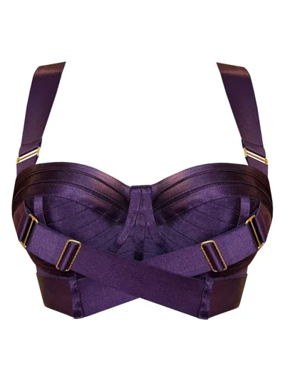 Bordelle Retta Bodice Bra In Purple