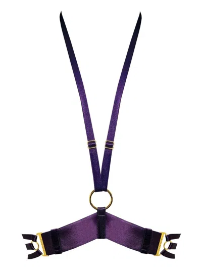 Bordelle Retta Multi-strap Harness In Purple