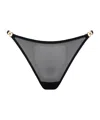 Bordelle Signature Mesh Thong In Gray