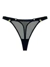 Bordelle Signature Mesh Thong In Black
