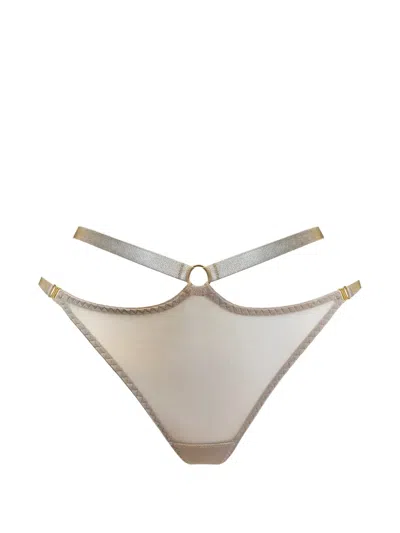 Bordelle Signatute Harness Mesh Thong In Gray