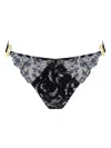 Bordelle Siren Open-back Brief In Black