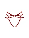 Bordelle Strap Harness Brief In Red