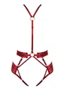 Bordelle Strap Harness In Red