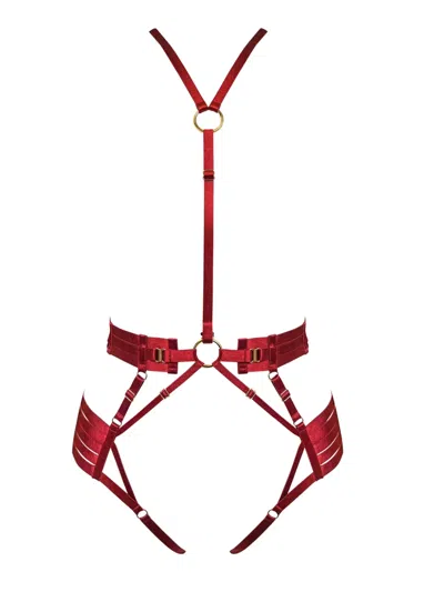 Bordelle Strap Harness In Red