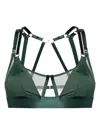 Bordelle Vero Embroidered Bra In Green