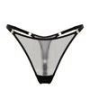 Bordelle Signature Mesh Thong In Gray