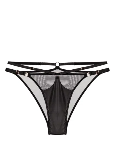 Bordelle Vero Strappy Briefs In Black