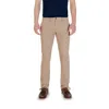 Borghese Beige Cotton Skinny Pant In Neutral