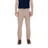 Borghese Beige Cotton Skinny Pant In Neutral