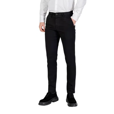 Borghese Black Cotton Skinny Pants