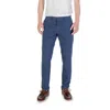Borghese Blue Cotton Skinny Pant In Blue