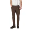 Borghese Brown Cotton Skinny Pant In Brown