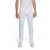 Borghese White Linen Pant In White