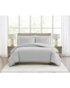 Borghese Roma 400 Thread Count Percale Cotton Duvet Set In White