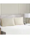 Borghese Roma 400 Thread Count Percale Cotton Pillowcase Pair In Neutral