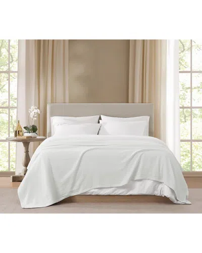 Borghese Roma Luxe Cotton Blanket In White