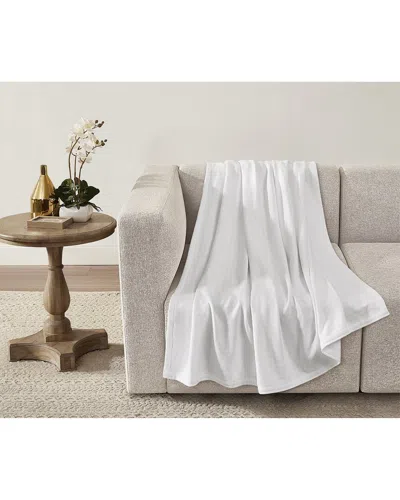 Borghese Roma Luxe Cotton Throw In White