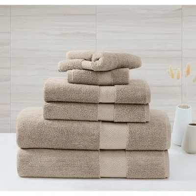 Borghese Roma Oversized Luxe Turkish 6-pc. Bath Towel Set In Sand